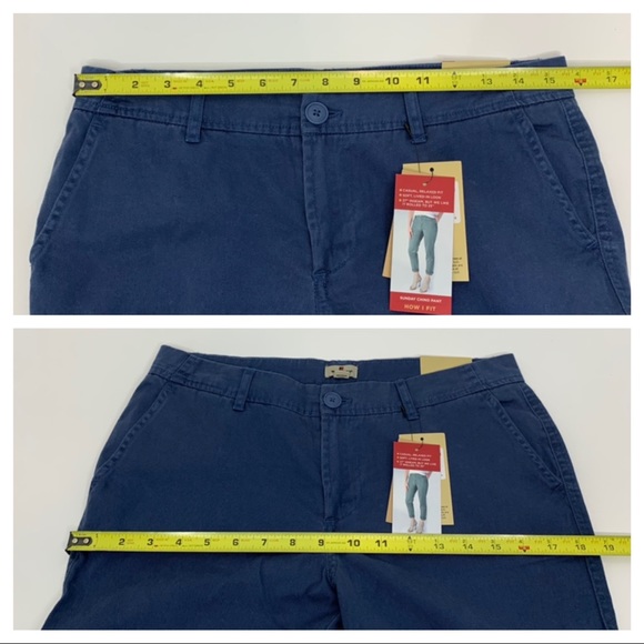 Woolrich Blue Sunday Chino Pants Casual Relaxed Soft New Nwt Size 6 - Picture 13 of 16